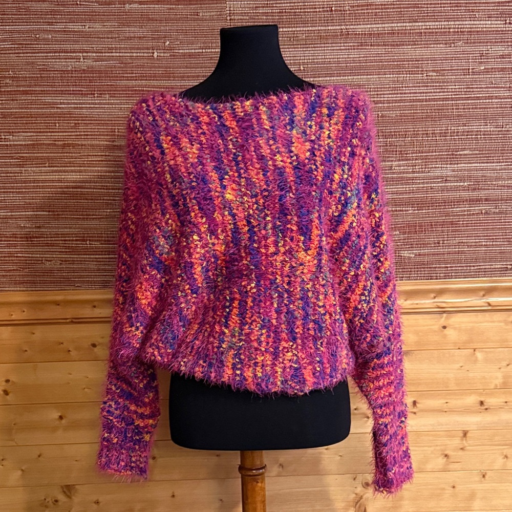 Ecote Multicolor Fuzzy Sweater